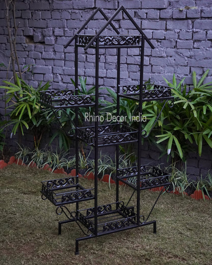 Black Hut Six Pot Planter