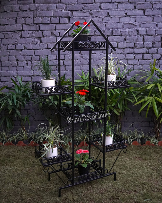 Black Hut Six Pot Planter