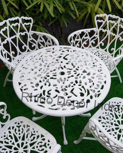 Exquisite Aluminium Garden Furniture set - White