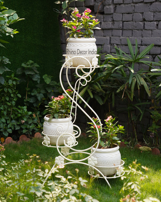 Ethereal Three Pot Planter - Ivory