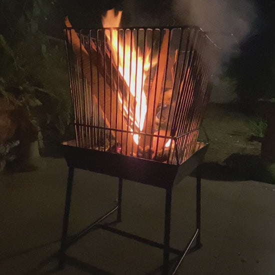 Fire pit angithi in action